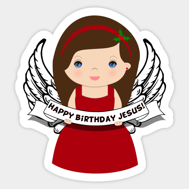 Happy Birthday Jesus Sticker by TTLOVE